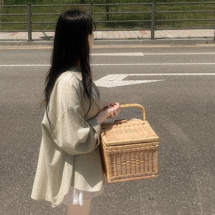 고퀄 후들후들 여름뮤트 썸머 오버핏 그린 민트 올리브 롤업 왕박시 빈티지 체크셔츠 여름아우터 살탐방지 살안타템 올리브