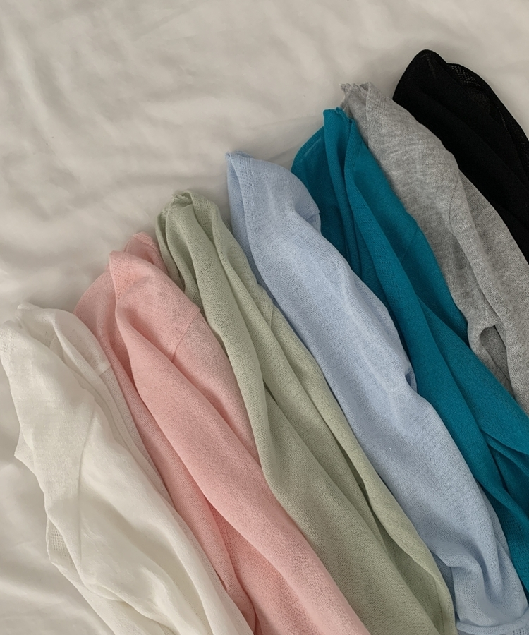 피오르 숄 여리핏 볼레로 니트가디건 7color