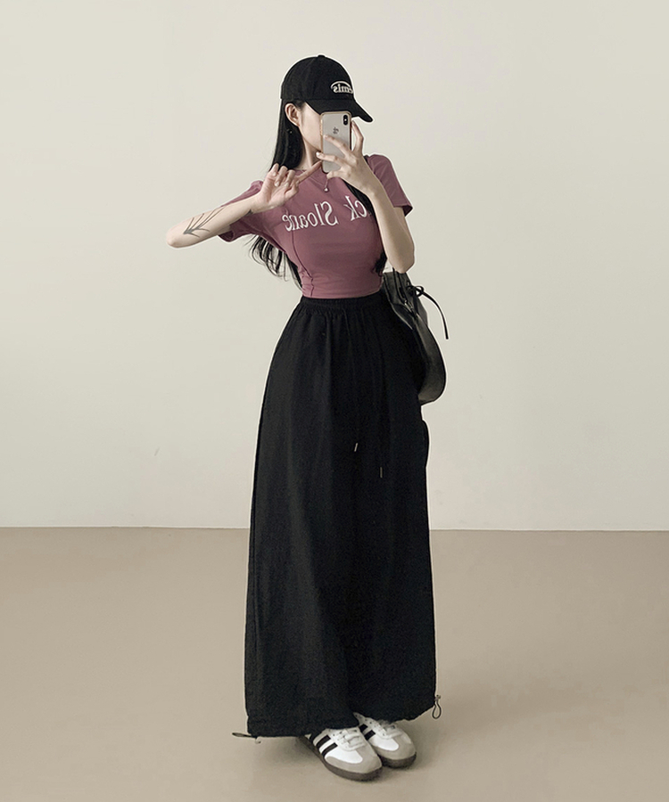シャカシャカロングワイドパンツ｜ワイド｜韓国ファッション通販 SONA