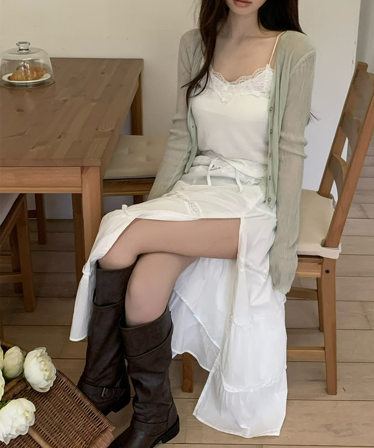 レースキャミソール WHITE