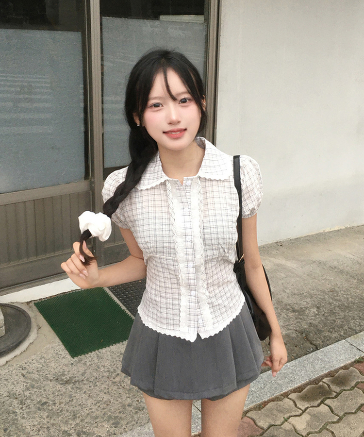 プリーツミニスカートパンツ GREY