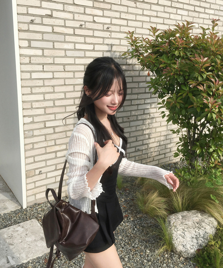 プリーツミニスカートパンツ BLACK