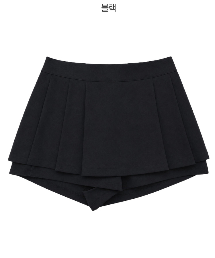 プリーツミニスカートパンツ