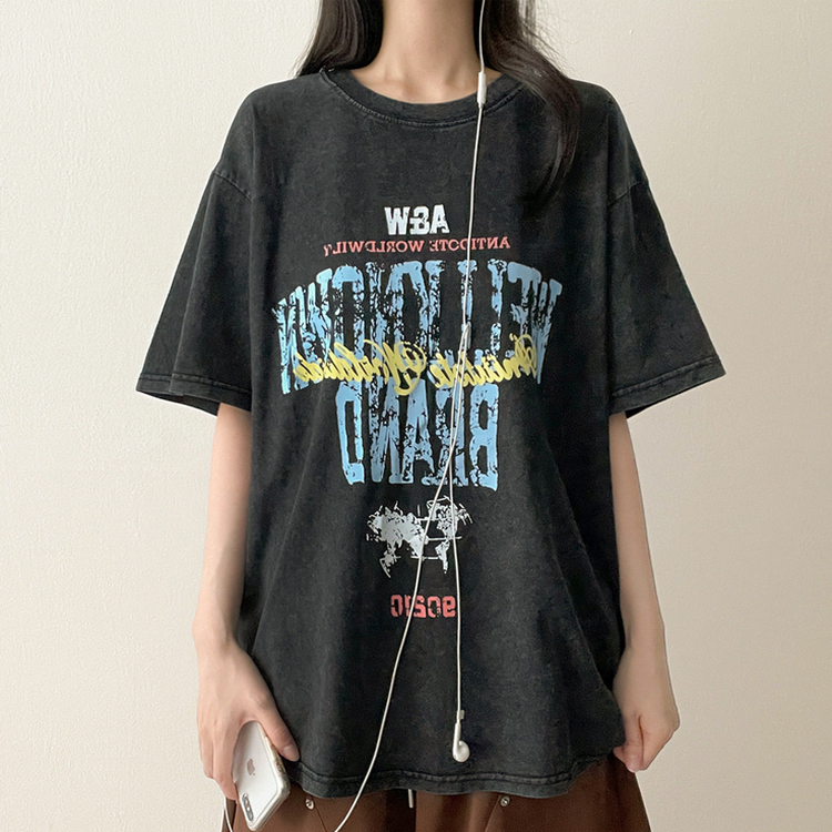 ピグメントグラフィック半袖Tシャツ｜半袖Tシャツ｜韓国ファッション