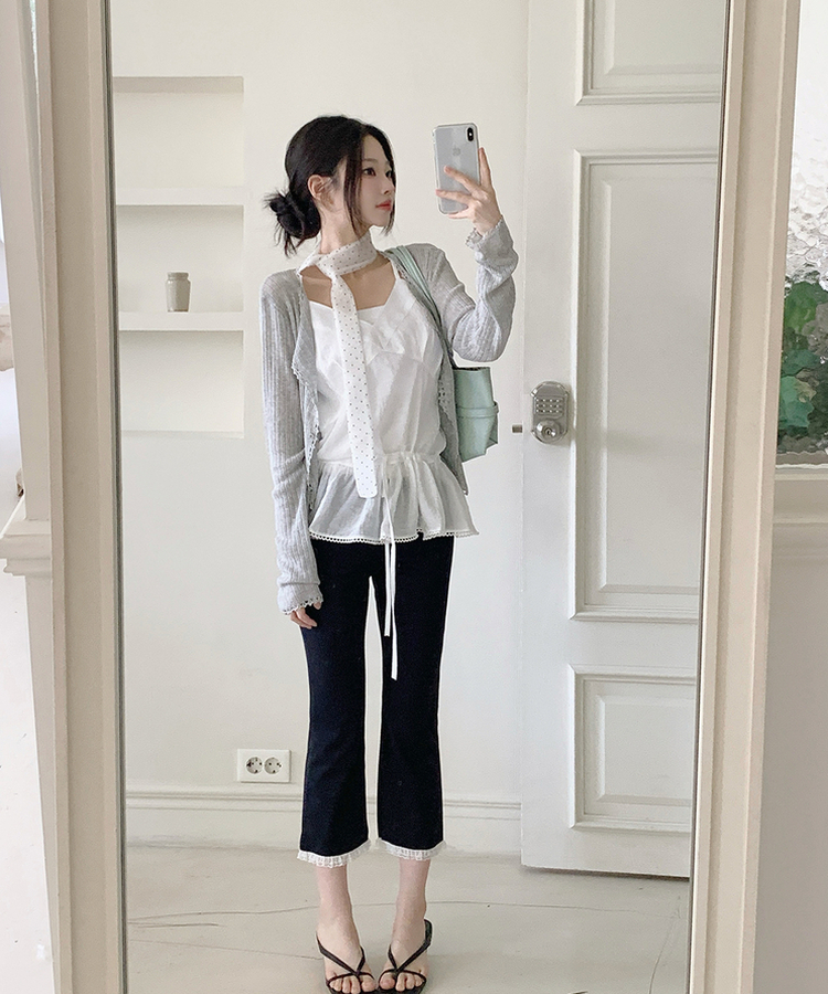 完売 ponpon lace capri pt レース カプリパンツ 韓国 レースカプリパンツ｜ショートパンツ｜韓国ファッション通販 SONA