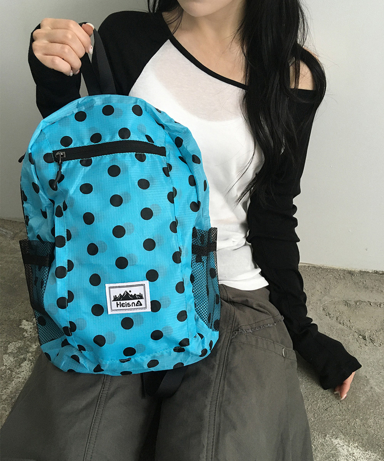 ドット軽量ナイロンリュック(7color) MINT