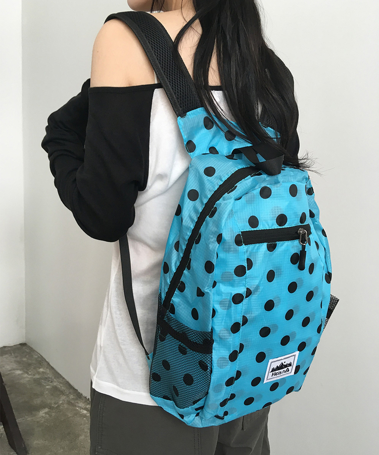 ドット軽量ナイロンリュック(7color) MINT