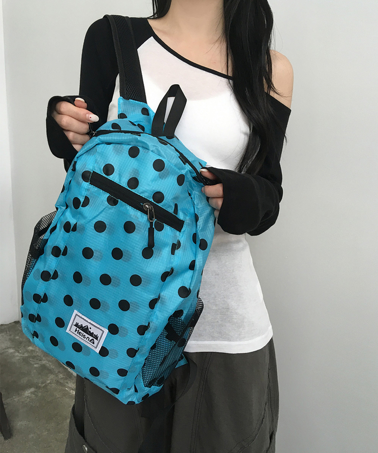 ドット軽量ナイロンリュック(7color) MINT