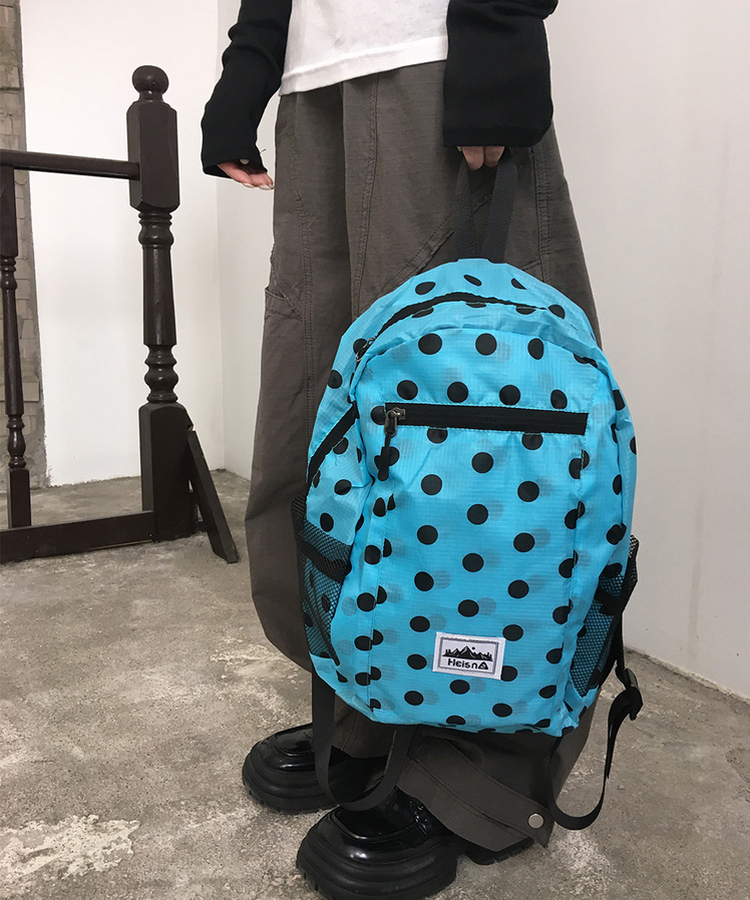 ドット軽量ナイロンリュック(7color) MINT