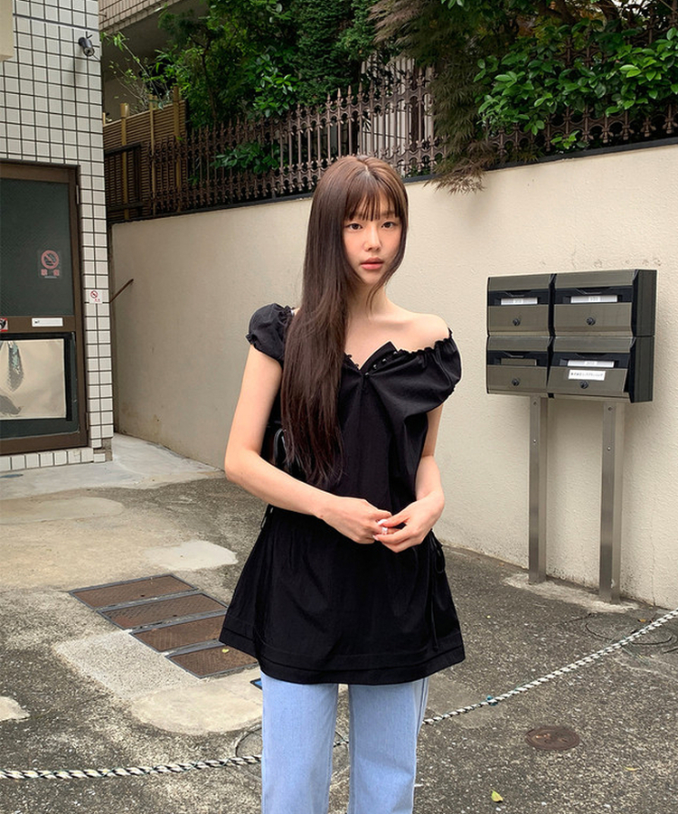 レイヤードミニワンピース BLACK