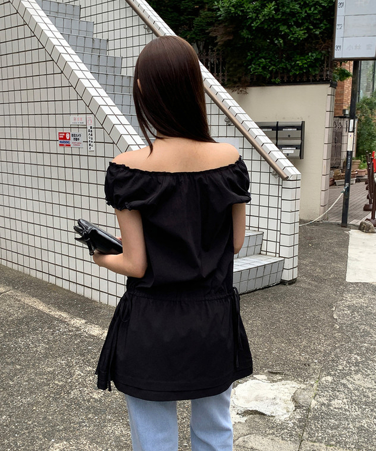 レイヤードミニワンピース BLACK