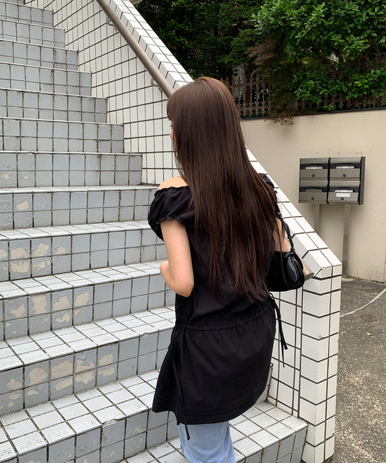 レイヤードミニワンピース BLACK