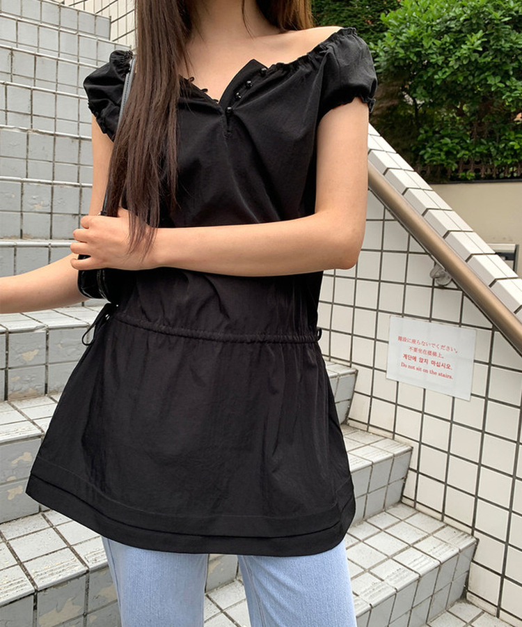 レイヤードミニワンピース BLACK