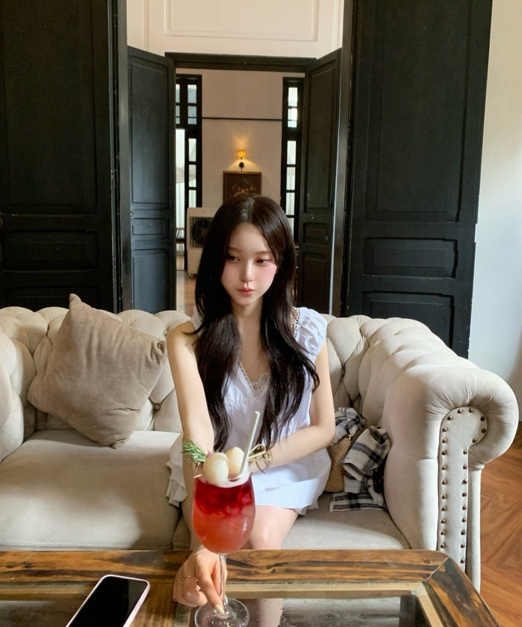 프릴 나시 미니 원피스 화이트