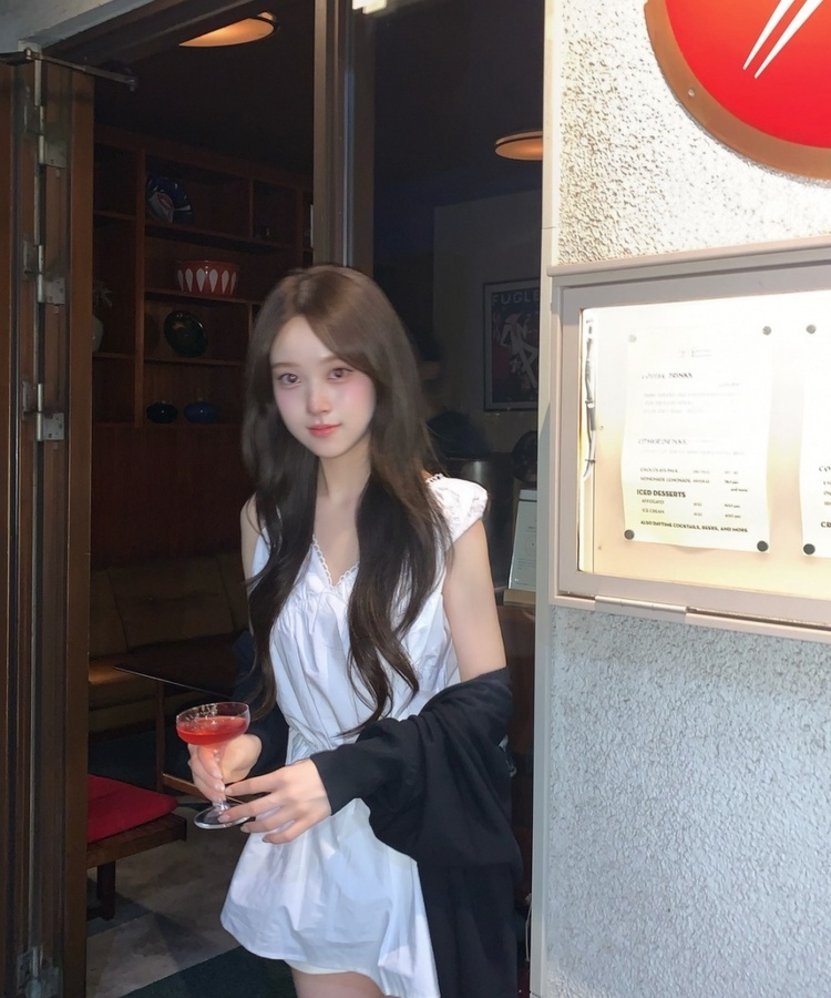 프릴 나시 미니 원피스 화이트