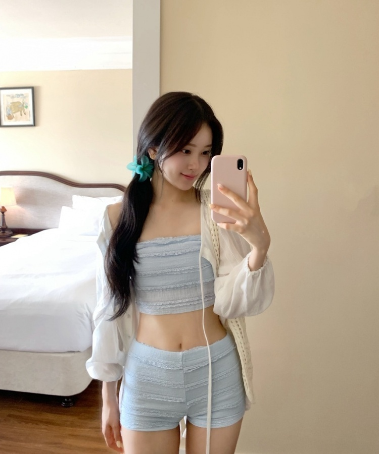 퀸시 튜브탑 팬츠 비키니 수영복 소라