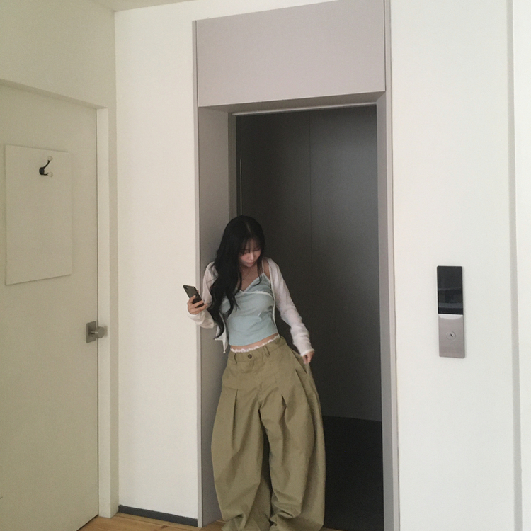 ルーズフィットクロップシアーカーディガン WHITE
