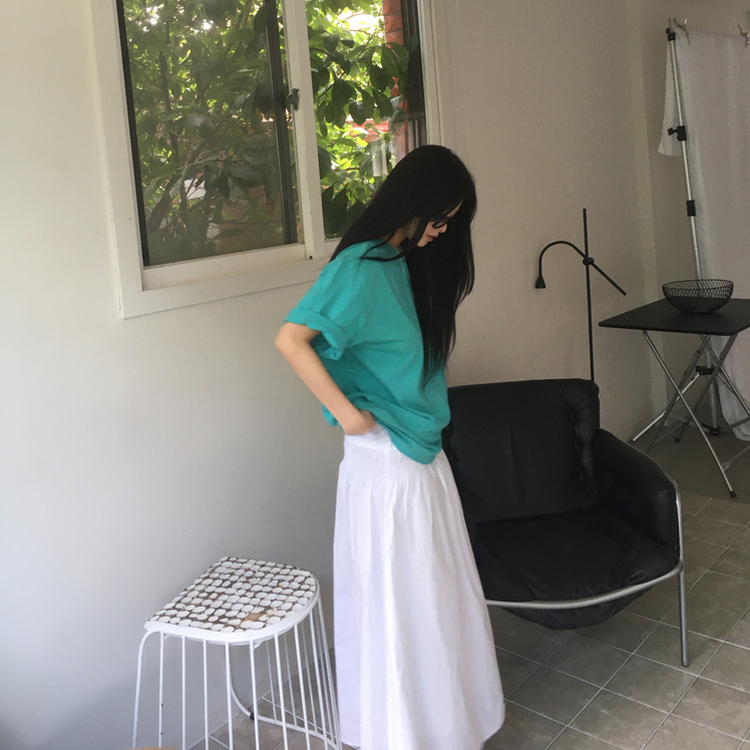 バックポイントオーバー半袖Tシャツ MINT