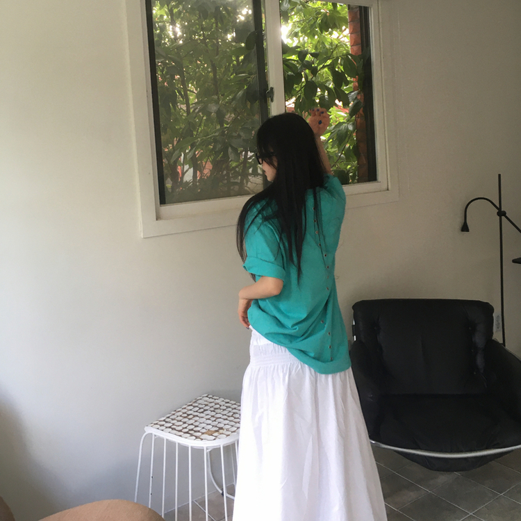 バックポイントオーバー半袖Tシャツ MINT