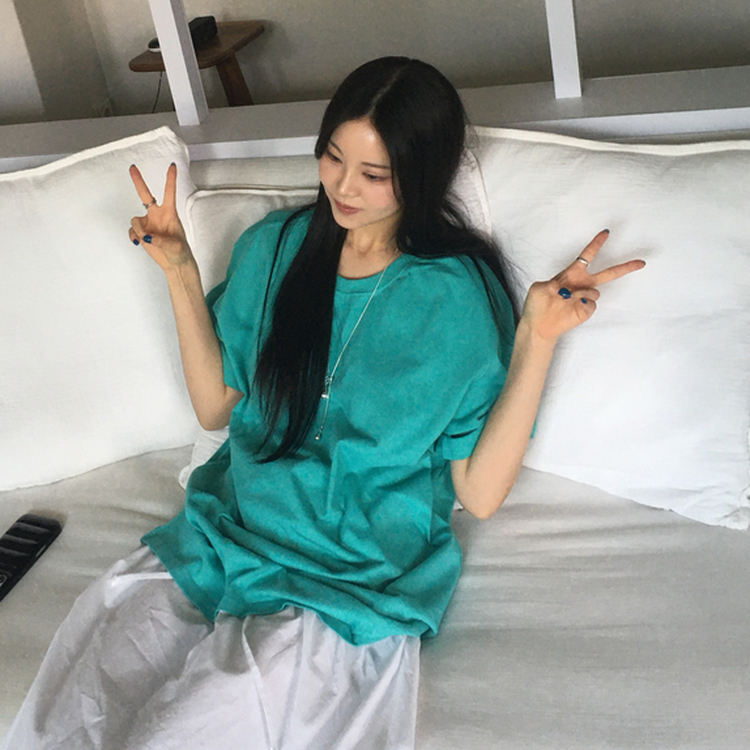 バックポイントオーバー半袖Tシャツ MINT