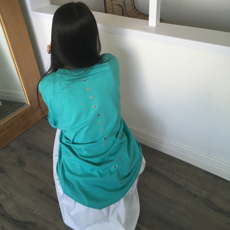 バックポイントオーバー半袖Tシャツ MINT