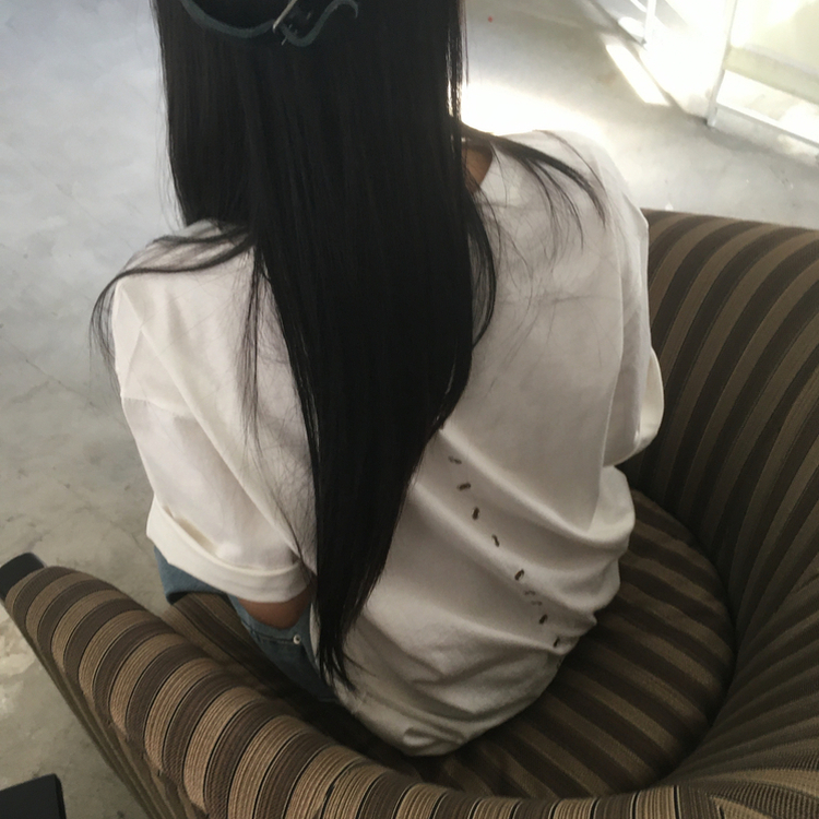 バックポイントオーバー半袖Tシャツ IVORY