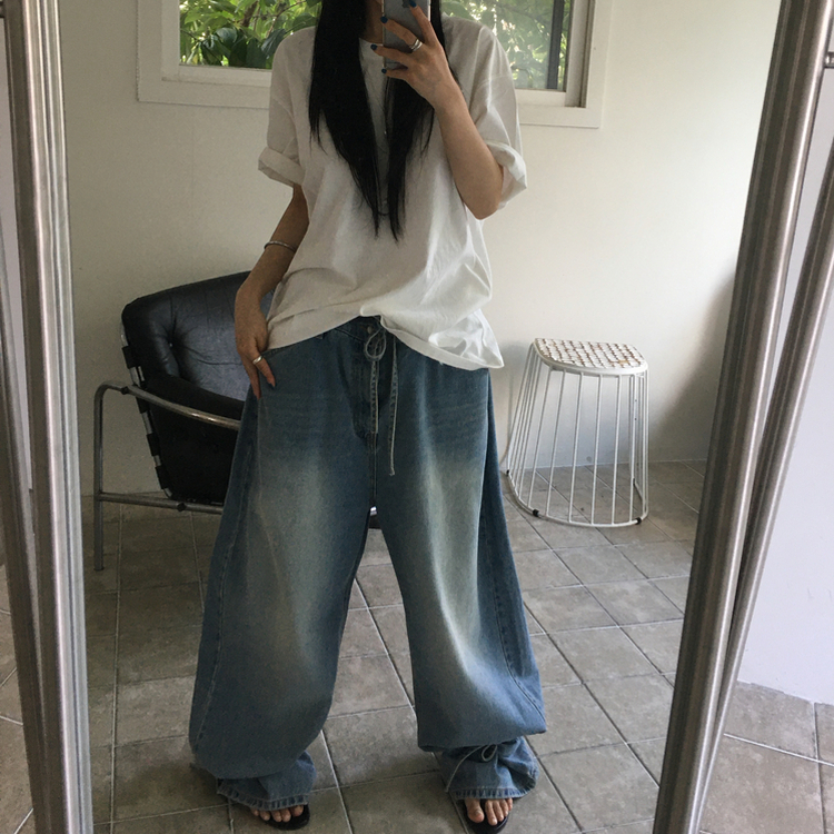 バックポイントオーバー半袖Tシャツ IVORY