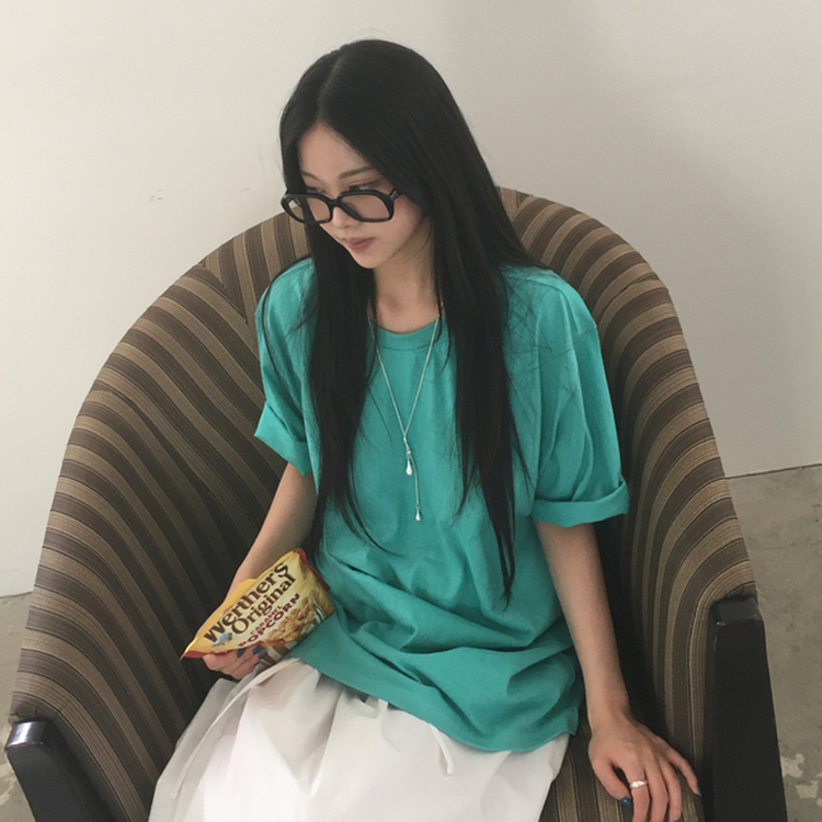 バックポイントオーバー半袖Tシャツ MINT