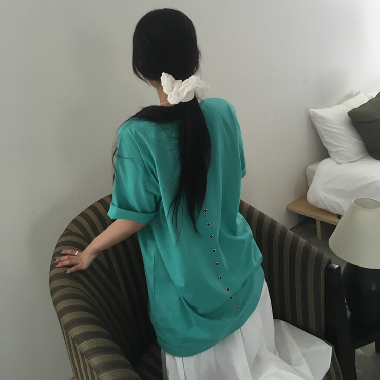 バックポイントオーバー半袖Tシャツ MINT