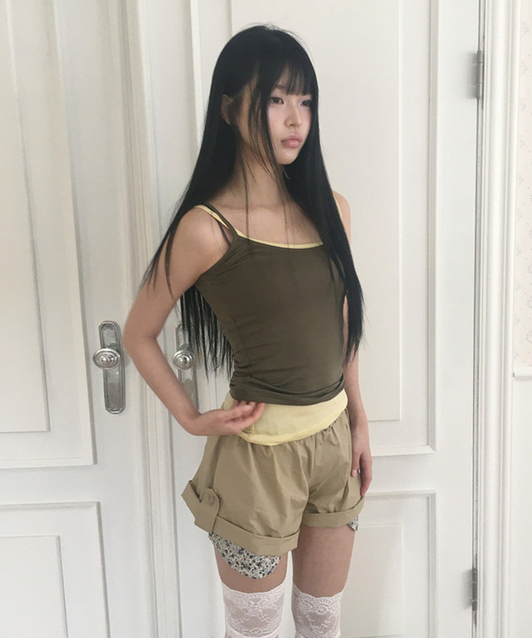 ベーシックカラーキャミソール(6color) KHAKI