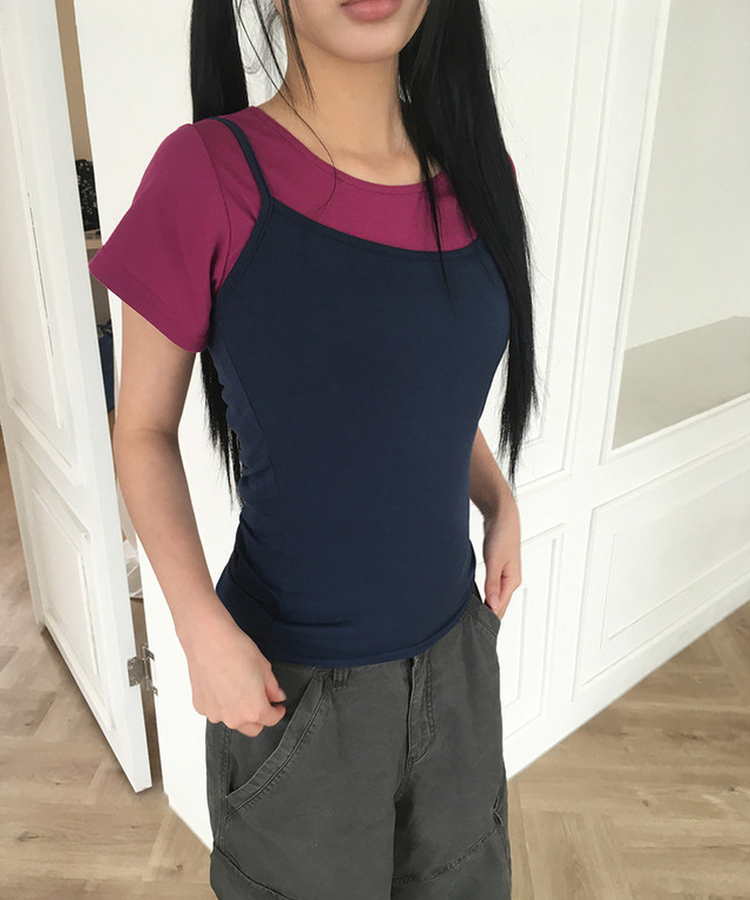 ベーシックカラーキャミソール(6color) NAVY