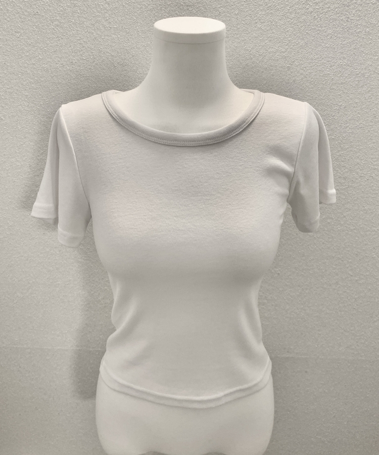 シンプルスリム半袖Tシャツ(9color)