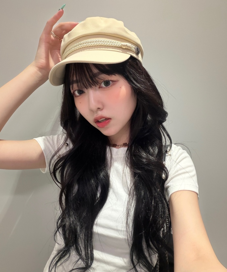 メタルボタンショルダーシャーリングTシャツ IVORY