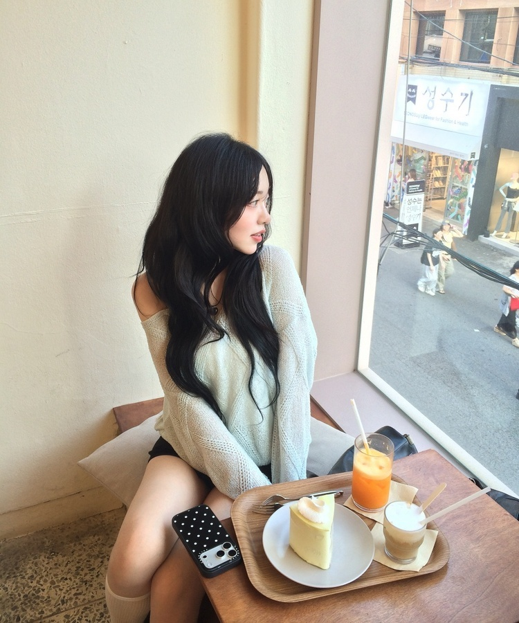 시스루 여름 니트 연소라