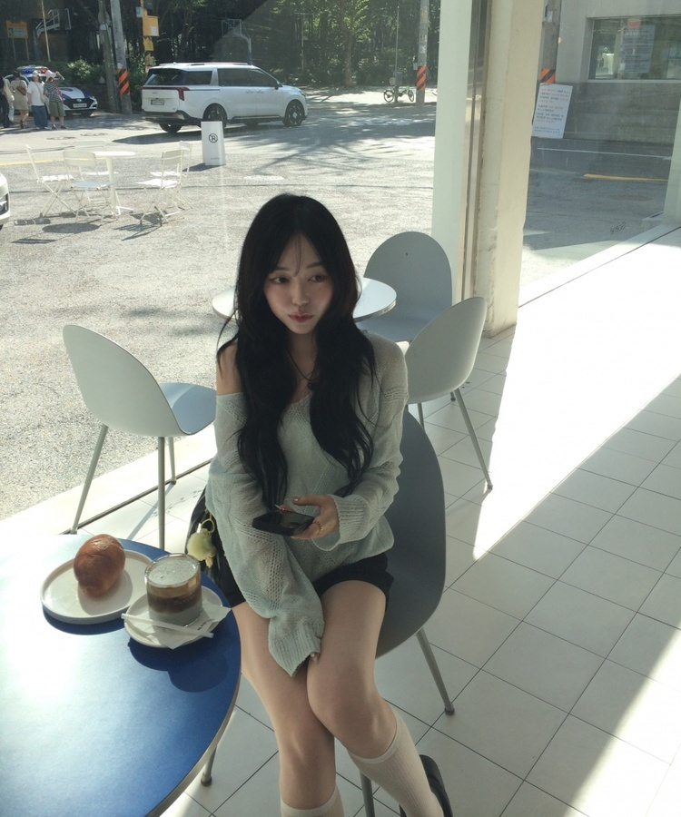 시스루 여름 니트 연소라