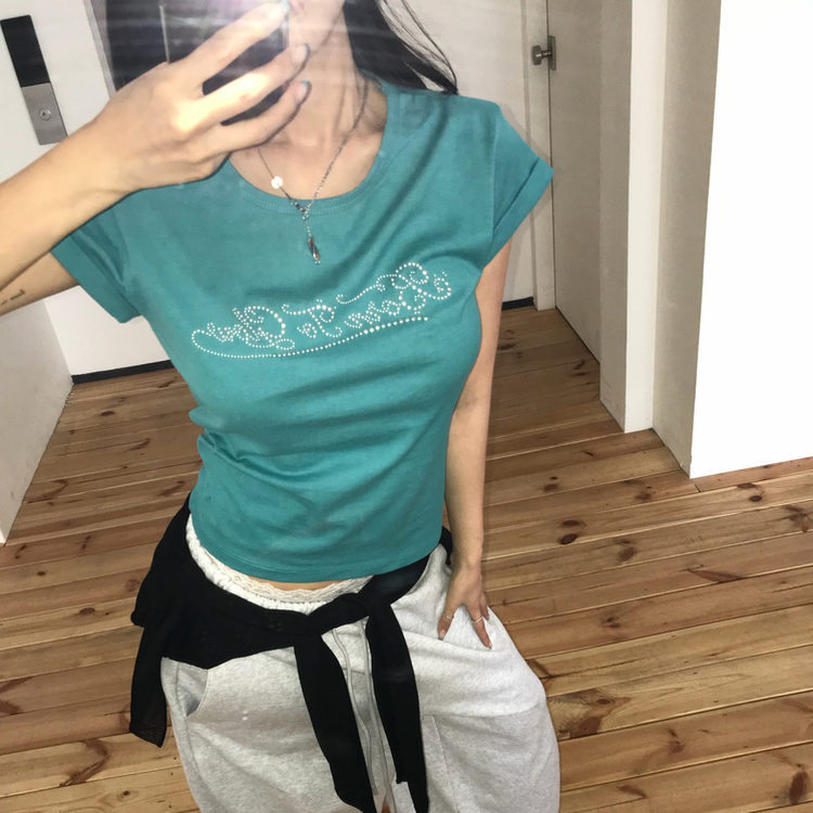 ロールアップキュービックスリム半袖Tシャツ MINT