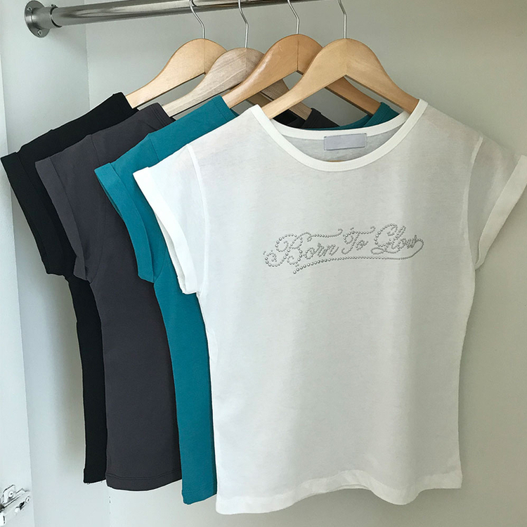 ロールアップキュービックスリム半袖Tシャツ