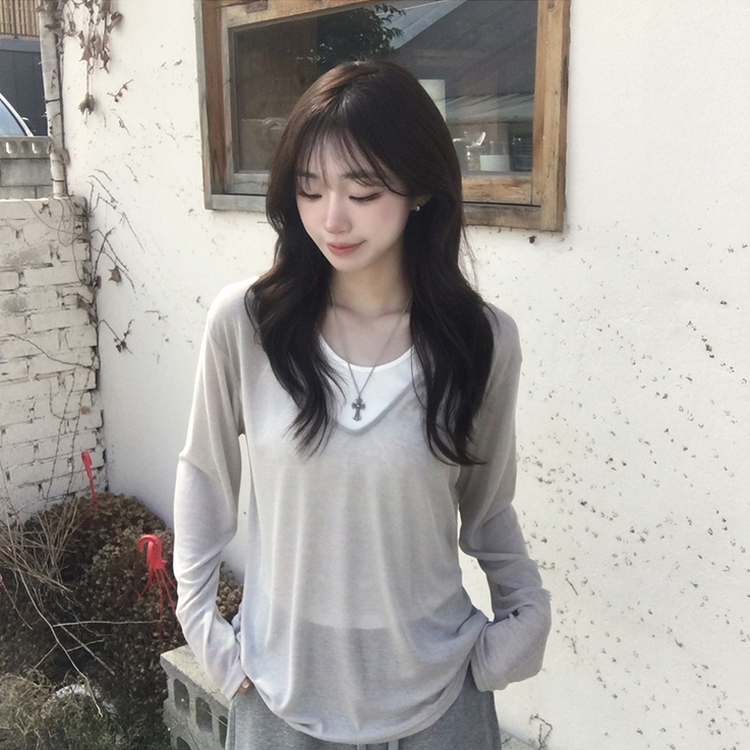 여름 내내 활용도 높은 두아 삼각 홀터넥 여름 베이직 골지 레이어드 나시 슬림핏 이너 슬리브리스 데일리 상의 5color 아이보리