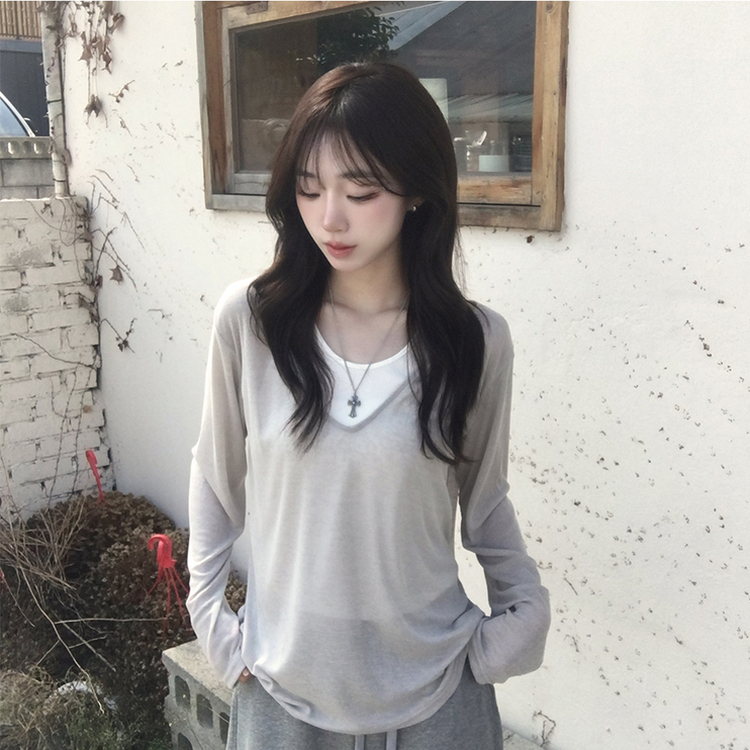 여름 내내 활용도 높은 두아 삼각 홀터넥 여름 베이직 골지 레이어드 나시 슬림핏 이너 슬리브리스 데일리 상의 5color 아이보리