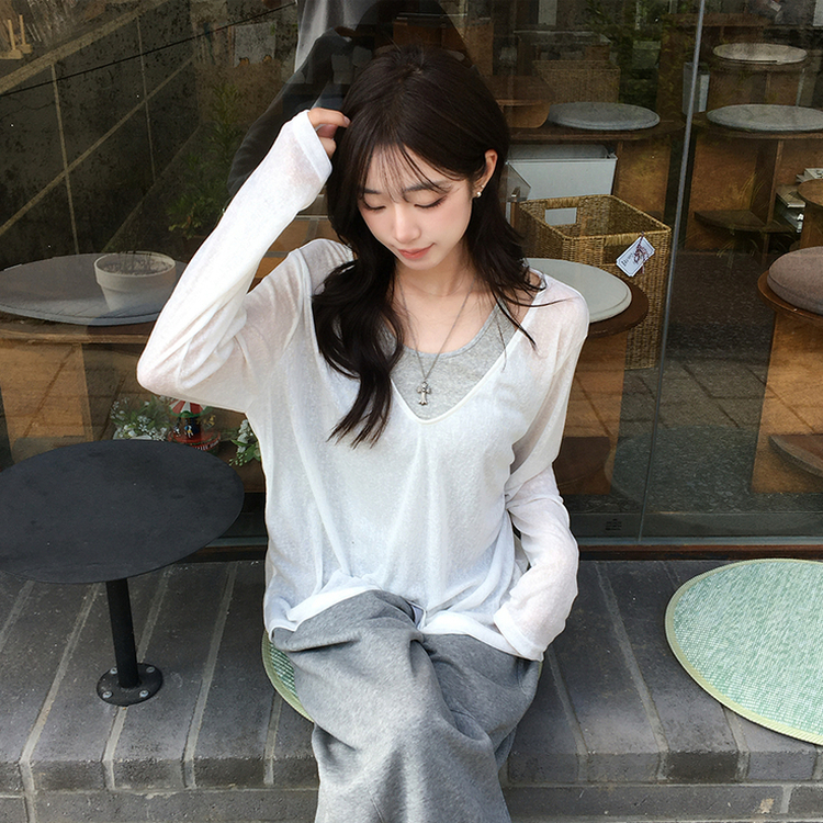 여름 내내 활용도 높은 두아 삼각 홀터넥 여름 베이직 골지 레이어드 나시 슬림핏 이너 슬리브리스 데일리 상의 5color 메란지