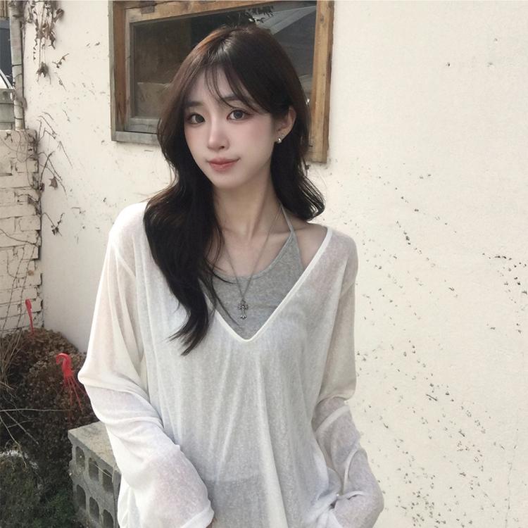 여름 내내 활용도 높은 두아 삼각 홀터넥 여름 베이직 골지 레이어드 나시 슬림핏 이너 슬리브리스 데일리 상의 5color 메란지