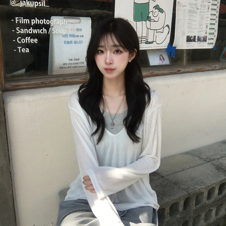 여름 내내 활용도 높은 두아 삼각 홀터넥 여름 베이직 골지 레이어드 나시 슬림핏 이너 슬리브리스 데일리 상의 5color 메란지