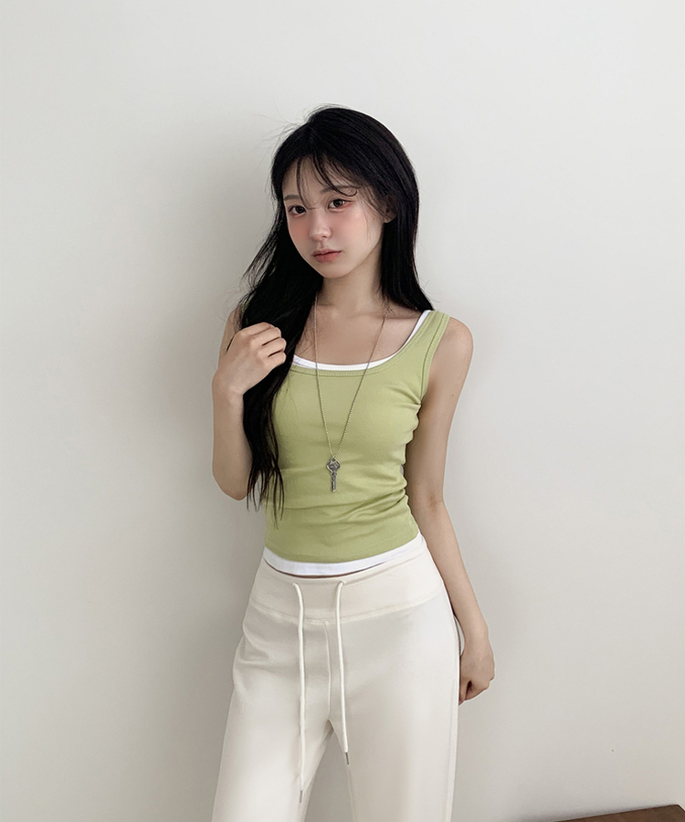 ローライズルーズブーツカットトレーニングパンツ(6color) CREAM