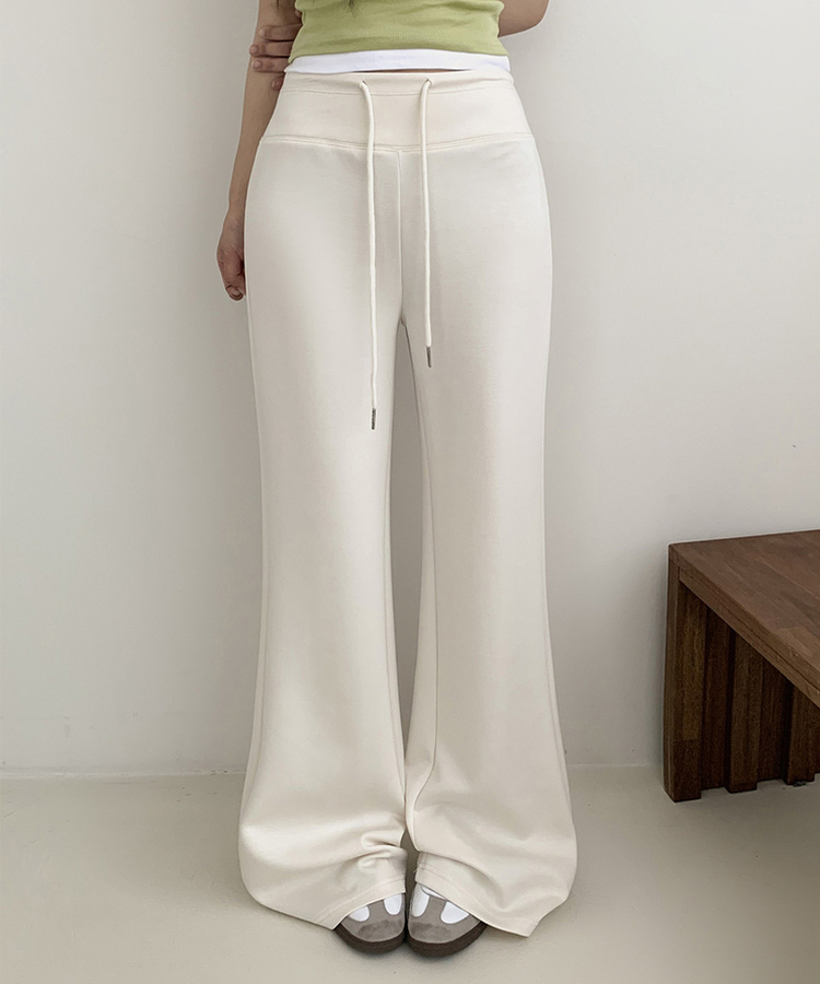 ローライズルーズブーツカットトレーニングパンツ(6color) CREAM