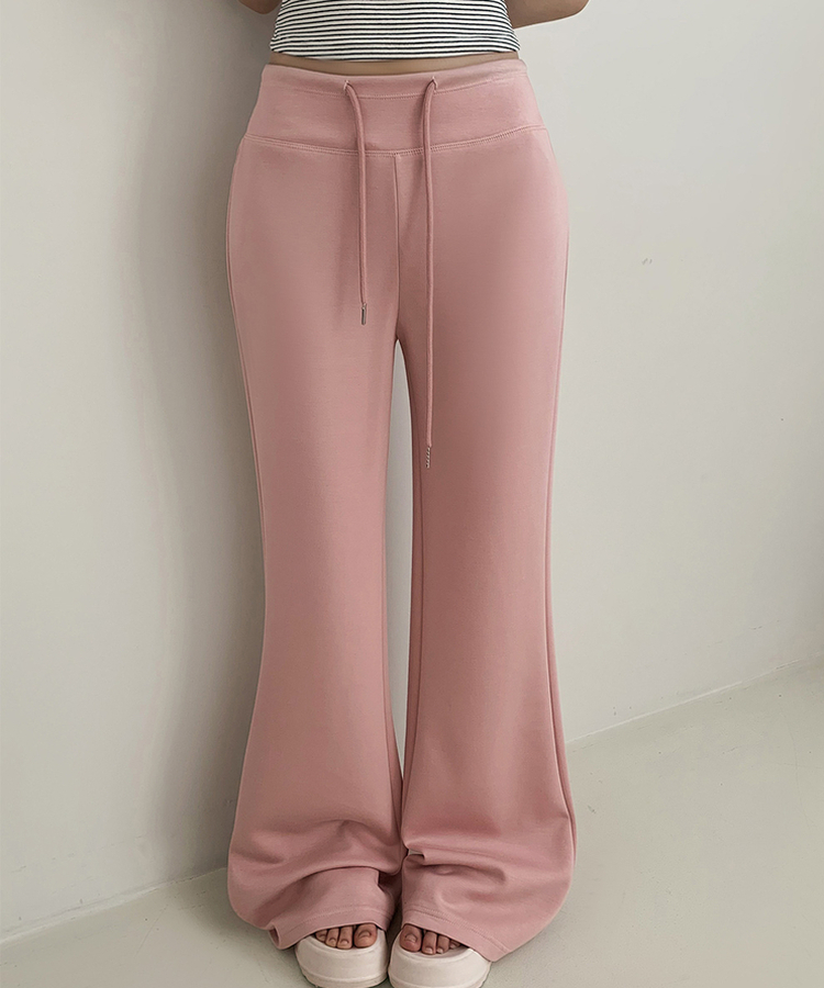 ローライズルーズブーツカットトレーニングパンツ(6color) PINK