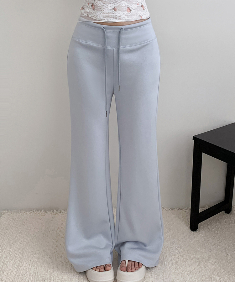 ローライズルーズブーツカットトレーニングパンツ(6color) SKY BLUE