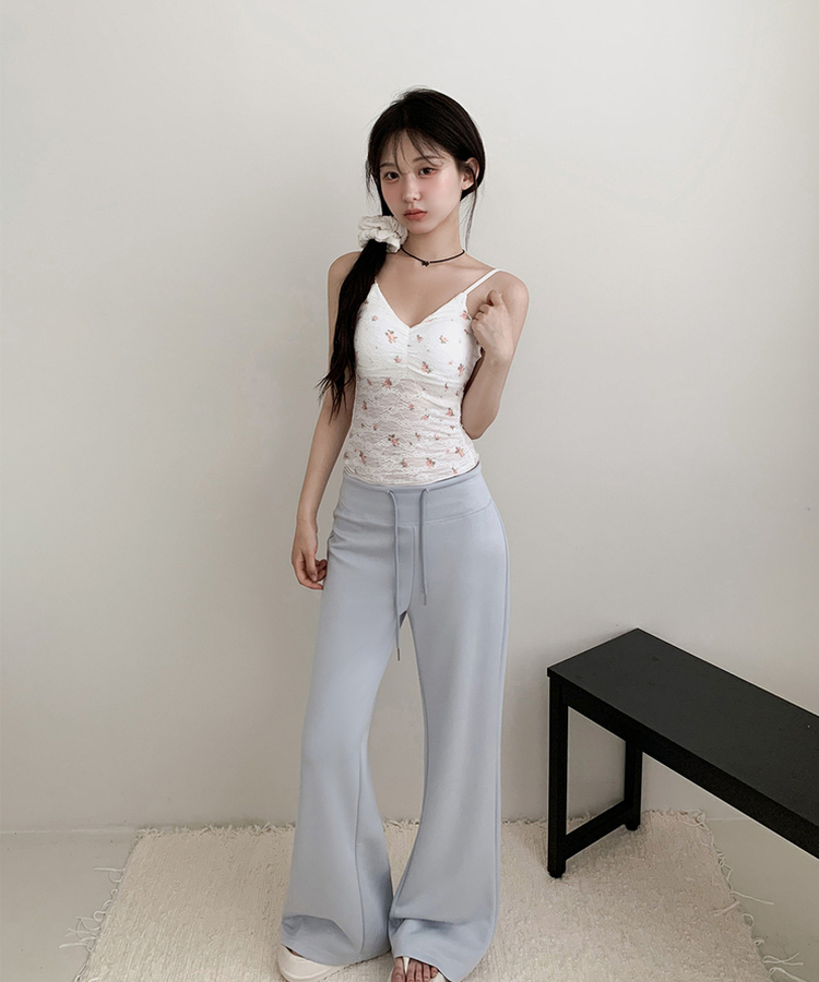 ローライズルーズブーツカットトレーニングパンツ(6color) SKY BLUE