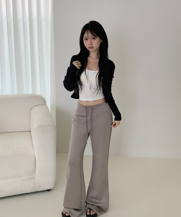 ローライズルーズブーツカットトレーニングパンツ(6color) MOCHA