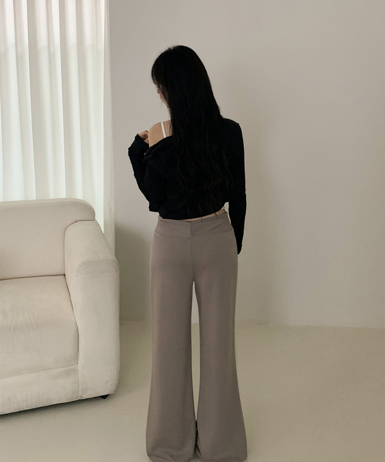 ローライズルーズブーツカットトレーニングパンツ(6color) MOCHA