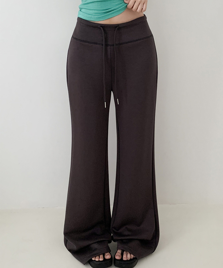 ローライズルーズブーツカットトレーニングパンツ(6color) CHARCOAL